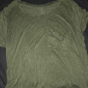 PAC SUN Green Droopy shirt green size small